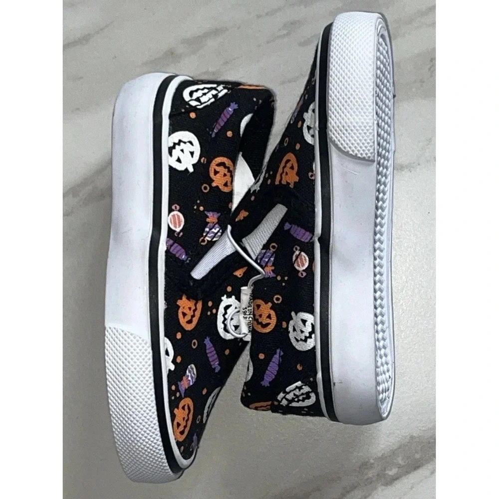 Tommy‎ Bahama Toddler 5 Slip-On Shoes Pumpkins Candy Halloween Glow in the Dark